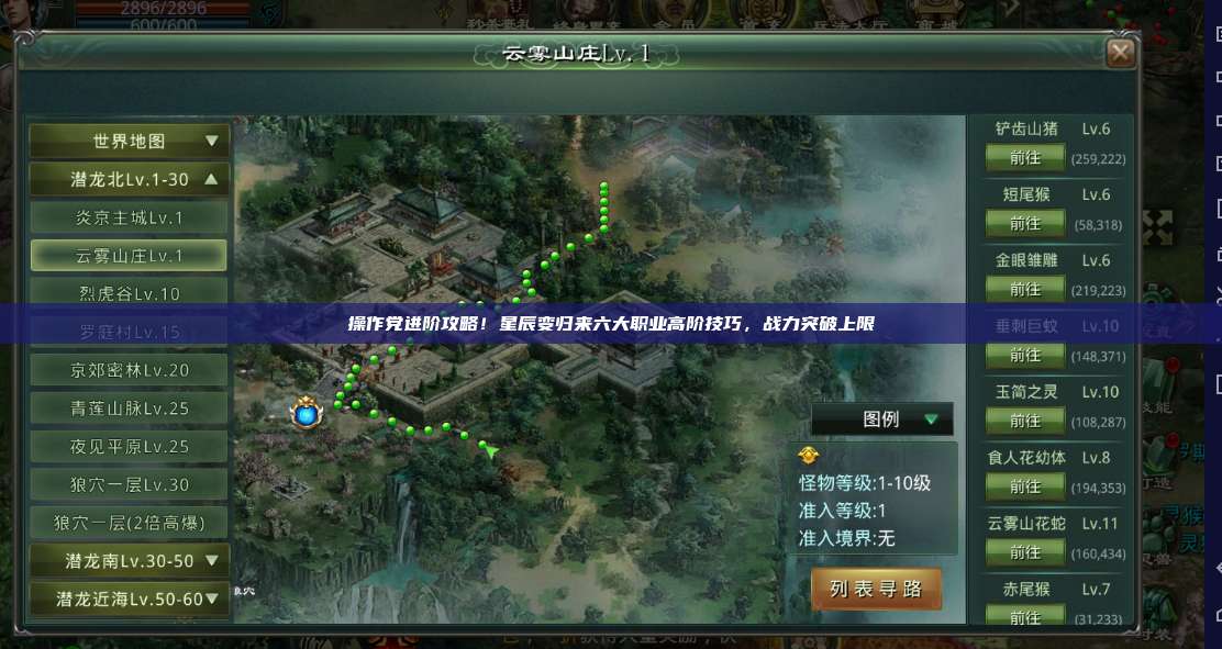 操作党进阶攻略！星辰变归来六大职业高阶技巧，战力突破上限 第1张